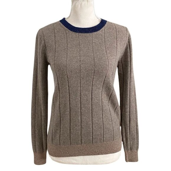 CHLOÉ STORA PARIS NAMASTE MERINO WOOL CASHMERE BLEND GLITTER SWEATER PULL - 0 - Picture 1 of 9